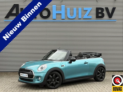 MINI Cooper Cabrio Mini 1.5 136 PK Chili Wired Pakket LED Navi Pro PDC Union Jack Dak Stoelverwarming DAB Keyless Entry