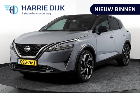 Nissan QASHQAI 1.3 MHEV Xtronic 158 PK Tekna Plus | Trekhaak | Panodak | Dig.Cockpit | Adapt.Cruise | Bose | Stoelverw. | 360 camera | NAV+App.Connect | Auto.Airco | LM 20" |
