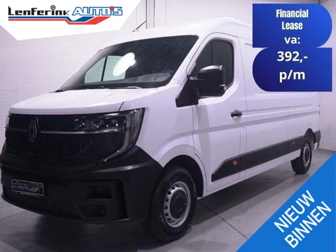 Renault Master 2.0 DCI 130 pk L3H2 Nwe Model, BPM vrij Airco, Apple Carplay, Cruise Control, Laadruimte Pakket, 3-Zits