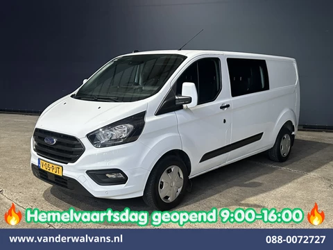 Ford Transit Custom 2.0 TDCI 130pk L2H1 Dubbele Cabine Euro6 Airco | 6-Zits | LED | Cruisecontrol | Trekhaak Parkeersensoren, Verwarmde voorruit