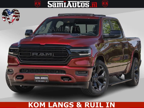 Dodge Ram Pick-Up DELMONICO | LIMITED NIGHT 5.7 V8 | BOM VOL | HUD | LUCHTVERING | MEEST LUXE DUBBELE CABINE | 5 PERSOONS | ROYALE STOELEN MET LUXE BEKLEDING | DC | GRIJSKENTEKEN | Z.G.A.N | EERSTE EIGENAAR | ORIGINELE NEDERLANDSE AUTO |