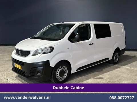 Peugeot Expert 2.0 BlueHDI 123pk L3H1 Dubbele Cabine Euro6 Airco | 5-Zits | Camera | Navigatie | Apple Carplay Android Auto, Cruisecontrol, 2500kg Trekhaak, Parkeersensoren