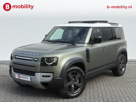 Land Rover Defender 110 2.0 P400e 110 X Hybride AWD 4x4 Trekhaak 3000kg Dealer Onderhouden! | Adaptive Cruise Control | Panoramadak | Luchtvering | 360 Camera