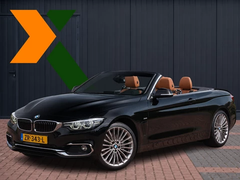 BMW 4-serie Cabrio 440i xDrive High Executive Luxury | Volleder +Mem | H&K Surround Sound | Adap Cruise | Nekverwarming | Stuur en Stoelverw | Keyless | Lane Assist | Afneembare trekhaak | Let op: xDrive! | Etc..