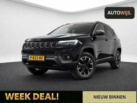 Jeep Compass 4xe 240 Plug-in Hybrid Electric Trailhawk|LEDER|TREKHAAK|CAMERA|DEALER ONDERHOUDEN