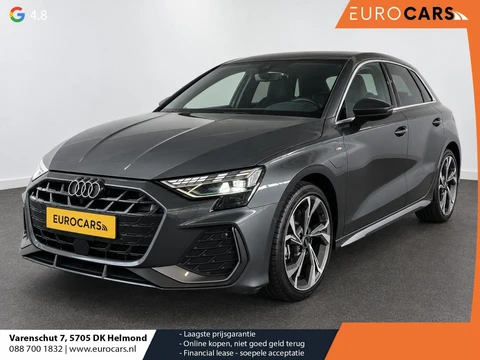 Audi A3 Sportback 40 TFSI e 204pk Automaat S-Line edition Comfort pakket Plus Lichtmetalen Velgen 18" Matrix Led Parkeer sensoren Camera Cruise Control Adaptive Navigatie Apple Carplay/Android Auto
