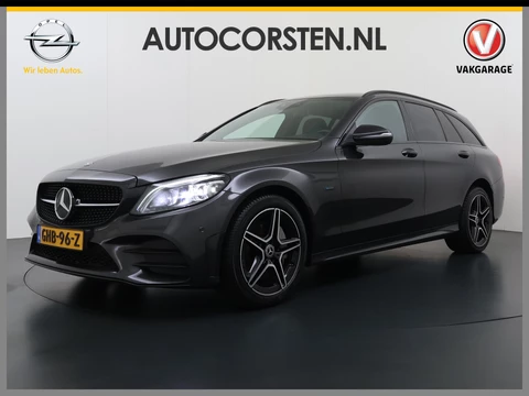 Mercedes-Benz C-Klasse Estate 300DE AUT-9 Hybride AMG Limited Trekhaak Apple Carplay Android Auto Elek.Stoelen+Verwarmd Navi Ecc Camera Pdc Solution Business Elek.Achterklep Led Privacy Glas Lmv 18" Night-pakket EURO 6 AP