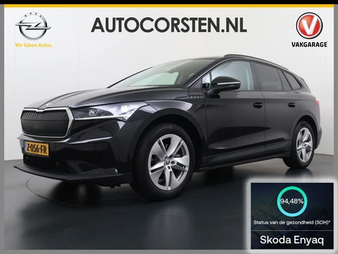 Škoda Enyaq iV iV60 SOH 94% Camera Adap.Cruise 3-Zone Ecc Stoel+Stuurverwarming Elek.A.klep Elek.Stoel+Memory Navi DAB Pdc Apple Carplay Android Auto Privacy Glas Usb Led SmartLink 19''LM Business Edition 1e Eigenaar Dealeronderhouden Origineel Nederlandse Auto