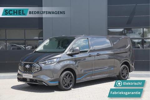 Ford E-Transit Custom 340 L2H1 Sport 71 kWh 218pk - 2x Schuif - Stoel/Stuurverwarming - Cruise - Keyless - Rijklaar