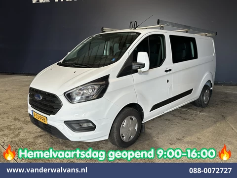 Ford Transit Custom 2.0 TDCI 130pk L2H1 Dubbele Cabine Euro6 inrichting | Airco | 5-Zits | Imperiaal | LED | Cruisecontrol Stoelverwarming, Parkeersensoren, 2800kg trekvermogen