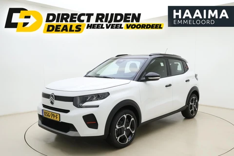 Citroen Ë-C3 Plus 113pk Comfort Range 44 kWh | DEMO | 8 Jaar garantie | Carplay | Zwart dak | DAB Radio | Cruise control | Dakrails