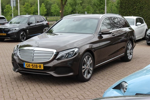 Mercedes-Benz C-Klasse Estate 350 e Lease Edition / Camera / Half Leder / Luchtvering / Burmester / 17'' / Navigatie / Stoelverwarming / Cruise Control