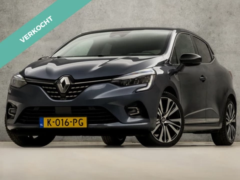 Renault Clio 1.6 E-Tech Hybrid 140 Initiale Paris 140Pk Automaat (APPLE CARPLAY, GROOT NAVI, CAMERA, LEDER, BOSE AUDIO, GETINT GLAS, STOELVERWARMING, ZWART HEMEL, KEYLESS, NIEUWSTAAT)