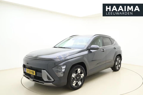 Hyundai Kona 1.6 GDI HEV Premium Automaat | Lederen bekleding | Stoel & Stuurverwarming | Camera | Climate control | Navigatie | Keyless | Dakrails