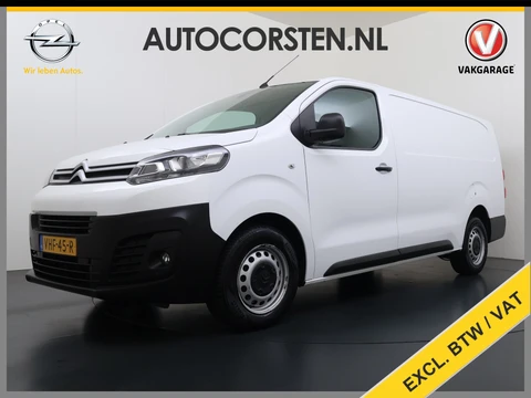 Citroën Jumpy 2.0HDI 120 XL L3 Ecc Cruise Control Dodehoek Assist Bluetooth Regen-Lichtsensor Pdc Betonplex Vloer Wandbetimmering Schuifdeur 1e Eigenaar Origineel Nederlandse Auto