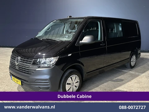 Volkswagen Transporter 2.0 TDI 150pk Automaat L2H1 Dubbele Cabine Euro6 Airco | 6-Zits | Camera | Navigatie | Apple Carplay | Cruisecontrol Android Auto, Stoelverwarming, 2500kg Trekhaak, Achterklep