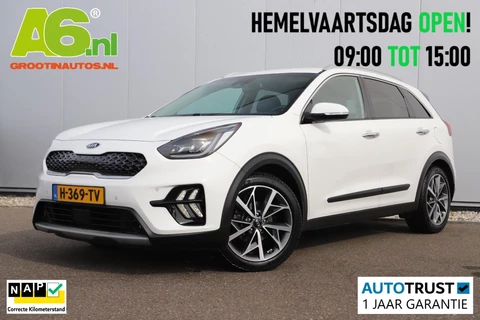 Kia Niro 1.6 GDi Hybrid Style Edition Half Leder Carplay Android Navigatie Achteruitrijcamera Blind Spot Adaptive Cruise Control Rijstrooksensor Parkeersensor