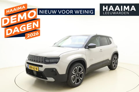 Jeep Avenger Summit 54 kWh | Panoramadak | Elektrische kofferklep | Camera | LED projector koplampen | 18'' lichtmetalen velgen | Warmtepomp | Voorruitverwarming | Two-tone lak