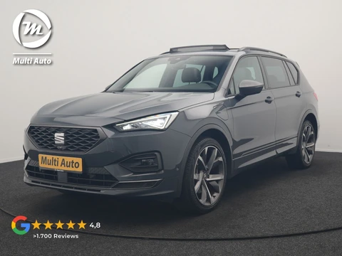 SEAT Tarraco 1.4 TSI e-Hybrid FR Business Intense PHEV 245pk Dealer O.H. | Trekhaak Af Fabriek | Panodak | Adaptive Cruise | 360 Camera | Lederen Sportstoelen Memory & Verwarmd | Keyless | Blis | Stuur Verwarmd | Apple Carplay | Navigatie | DAB | 20"L.M | Plug In Hybrid |