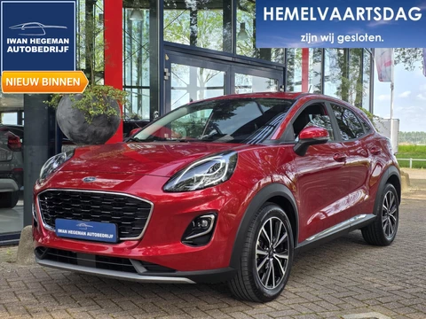 Ford Puma 1.0 EcoBoost Hybrid Titanium X | Navigatie | Cruise Control | Stoel + Voorruit + Stuurverwarming | Licht metalen velgen