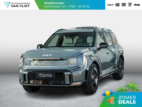 Kia EV9 GT-Line AWD 99.8 kWh | Levering uit voorraad | 7-Pers. | 21" | Head-Up | Stoel-/Stuurverwarming | Premium Audio | Schuif-/kanteldak | Adapt. Cruise | Navi