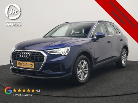 Audi Q3 45 TFSI e S-Line PHEV 245pk Dealer O.H Adaptive Cruise | Camera | Blis | S-line Interieur | Lederen Sportstoelen Verwarmd | Sportstuur | Navigatie | Virtual | DAB | 17"L.M |