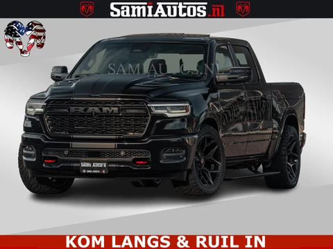 Dodge Ram Pick-Up Limited H.O 540PK 706Nm | Massage + Full Option | De Meest Luxe en Volle in zijn Klasse | Comfortabele Dubbele Cabine met Royale 5 Zitplaatsen | BPM vrij | Nu Leverbaar uit Voorraad | Voorraad Nr 2326 - 5169