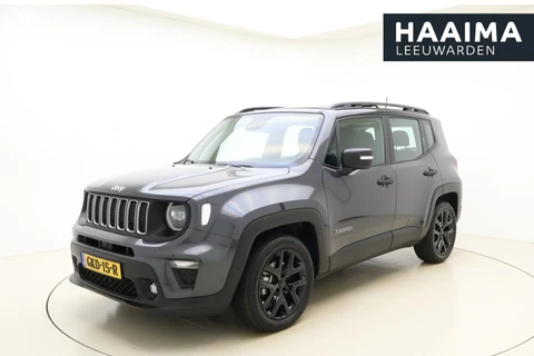 Jeep Renegade 1.5T e-Hybrid Automaat | Navigatie | Glazen Schuif/kanteldak | Lederen bekleding | Camera | Lichtmetalen velgen black | Dakrails