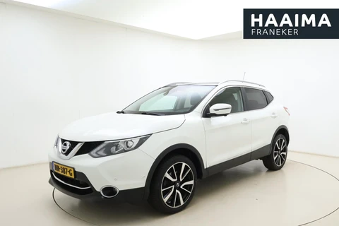Nissan Qashqai 1.6 Tekna 163pk | Lederen Bekleding | Navigatie | Climate Control | Camera | Trekhaak | Panoramadak | 1.500kg Trekgewicht