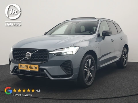 Volvo XC60 T6 AWD R-Design PHEV 340pk Dealer O.H. | Panodak | Adaptive Cruise | Head Up | 360 Camera | Harman / Kardon | Lederen Sportstoelen Memory & Verwarmd | Stuur Verwarmd | Google Assistent | Keyless | Apple Carplay | Navigatie | DAB | Plug In Hybrid |