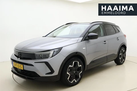 Opel Grandland 1.2 Turbo 145pk Automaat Hybrid GS | Alcantara | Navigatie | Elektrische achterklep | Matrix LED verlichting | Stoel- en stuurverwarming | Zwart dak