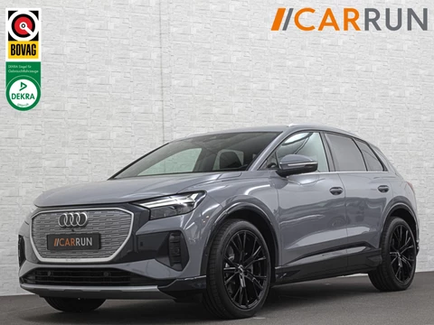 Audi Q4 e-tron 45 265pk Quattro RS-Leder | Uniek Interieur! | Sportstoelen | ACC | Sonos-Sound | Head-Up | 95% SOH | Sportstoelen | Keyless-Entry | Memory | Groot Navi | Virtual-Cockpit | Getint Glas | 3-Zone Clima | Zwarte Hemel | LED | Carplay | Standkachel | Achteruitrij-Camera | Stoelverwarming |
