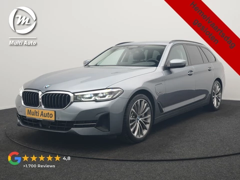 BMW 5 Serie Touring 530e Business Edition Plus PHEV 293pk Dealer O.H. | Trekhaak Af Fabriek | Adaptive Cruise | 360 Camera | Lederen Comfortzetels Verwarmd | Blis | Apple Carplay | Hifi Audio | 19"L.M | Plug In Hybrid |