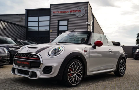 Mini Cabrio 2.0 John Cooper Works Chili | Cabriolet | Luxe Leder / Alcantara | Harman/Kardon | Camera | 231PK | HuD