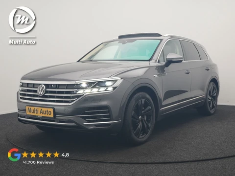Volkswagen Touareg 3.0 TSi eHybrid 4MOTION PHEV 381pk Dealer O.H. | SOH 91,3% | Trekhaak Af Fabriek | Luchtvering | Panodak | Adaptive Cruise | Dynaudio | 360 Camera | Head Up | Lederen Comfortstoelen Memory & Verwarmd | Sfeerverlichting | Stuur Verwarmd | Keyless | Apple Carplay | 20"L.M | Plug In Hybrid |