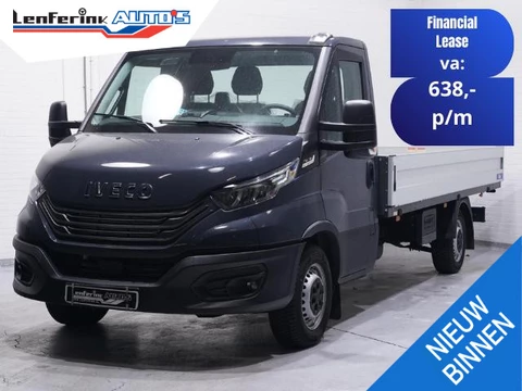 Iveco Daily 35S18 180 pk Aut. Pick Up / Open Laadbak Luchtvering, Navi, Adapt. Cruise, Trekhaak 3.500 kg, BPM vrij