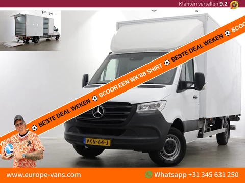 Mercedes-Benz Sprinter 314 CDI 143pk E6 Bakwagen met laadklep en zijdeur L440cm 1020kg laadverm. 06-2021