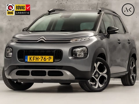 Citroën C3 Aircross 1.2 PureTech S&S Shine Automaat (APPLE CARPLAY, GROOT NAVI, BRUIN LEDER, 360 CAMERA, GETINT GLAS, SPORTSTOELEN, STOELVERWARMING, CRUISE, NIEUWSTAAT)