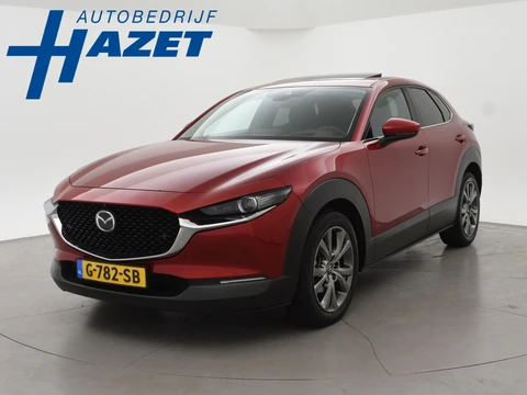 Mazda CX-30 2.0 e-SkyActiv-X M HYBRID LUXURY + TREKHAAK | BOSE | ADAPTIVE CRUISE | 360 CAMERA | SCHUIFDAK