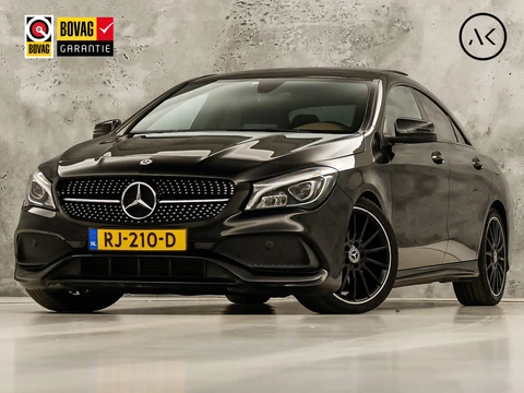 Mercedes-Benz CLA 180 AMG Sport Automaat (PANORAMADAK, GROOT NAVI, BRUIN LEDER, CAMERA, STOELVERWARMING, SPORTSTOELEN, GETINT GLAS, DIAMOND GRILL, NIEUWE APK, NIEUWSTAAT)
