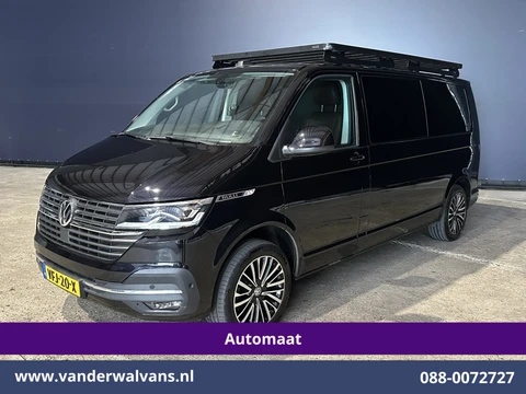 Volkswagen Transporter 2.0 TDI 200pk Automaat L2H1 Bulli inrichting Euro6 Airco | Camera | 2500kg Trekhaak | Imperiaal | Apple Carplay | LED Adaptieve Cruisecontrol, Android Auto LM Velgen, Lederen bekleding, Stoelverwarming, Parkeersensoren