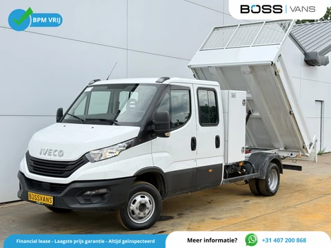 Iveco Daily 35C16 3.0 Dubbele Cabine Kipper Dubbellucht 3,5t Trekhaak 6 Stoelen Airco Cruise Control Benne Tipper