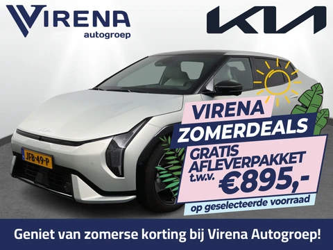Kia EV4 Fastback GT-PlusLine 81.4 kWh - Stoelverwarming/ventilatie - Glazen Schuif-/kanteldak - Elektrisch verstelbare voorstoelen - Dodehoekcamera - Head-up display Fabrieksgarantie tot 03-09-2032