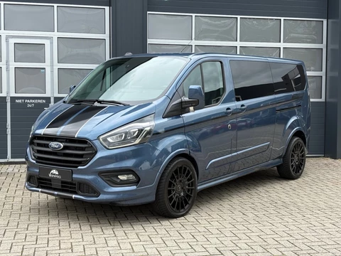 Ford Transit Custom Sport 2.0 TDCI 185PK Lang Dubbelcabine/ 2x schuifdeur / LED / Stoelverwarming / Navi / Carplay / Cruise / Airco / Camera / PDC /