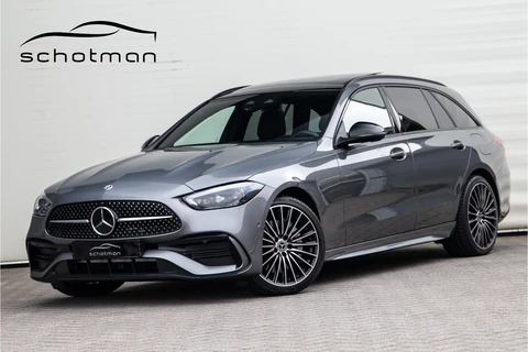 Mercedes-Benz C-Klasse Estate 300 e AMG Premium, Pano, Distronic, Trekhaak, Leder, Nightpakket 2023