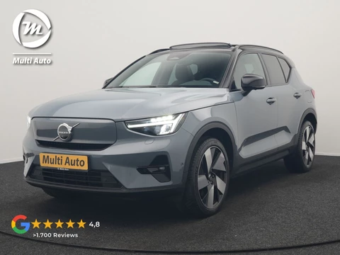 Volvo XC40 Recharge Twin Ultimate 78 kWh 408pk | Panodak | Adaptive Cruise | 360 Camera | Harman / Kardon | Lederen Sportstoelen Memory & Verwarmd | Blis | Keyless | Stuur Verwarmd | Google Assistent | Apple Carplay | DAB | 20"L.M |
