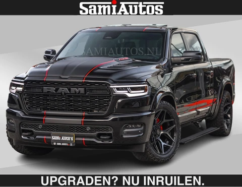 Dodge Ram Pick-Up LIMITED 5.7 V8 HEMI | €79950,- excl excl | MAXIMAAL UITGERUST | DUBBELE CABINE | 5 PERSOONS | DC | Allernieuwste Limited uitvoering – volledig uitgerust met alle opties, inclusief MWK en normale laadbak.