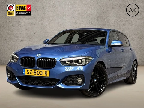 BMW 1 Serie 118i M Sport High Executive Automaat (GROOT NAVI, M PAKKET, VIRTUAL COCKPIT, LEDER, STOELVERWARMING, SPORTSTOELEN, GETINT GLAS, PARKEERSENSOREN, NIEUWE APK, NIEUWSTAAT)