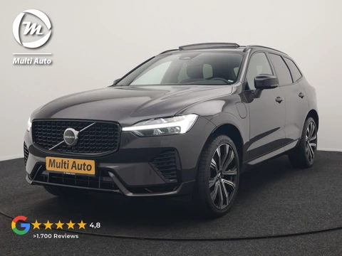 Volvo XC60 T6 AWD R-Design Long Range PHEV 398pk Dealer O.H | Trekhaak Af Fabriek | Panodak | Adaptive Cruise | Harman / Kardon | Camera | Lederen Sportstoelen Memory & Verwarmd | Keyless | Google Assist | Pilot Assist | Navigatie | Virtual | DAB | 21"L.M | Plug In Hybrid |