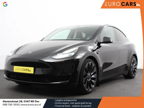 Tesla Model Y Performance Long Range AWD 75 kWh Climate control Adaptieve cruise control Achteruitrijcamera Panoramadak Keyless Stuurverwarming Stoelverwarming LED Navigatie Parkeersensoren